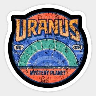 Uranus: The Tilted Ice Giant of Space Sticker